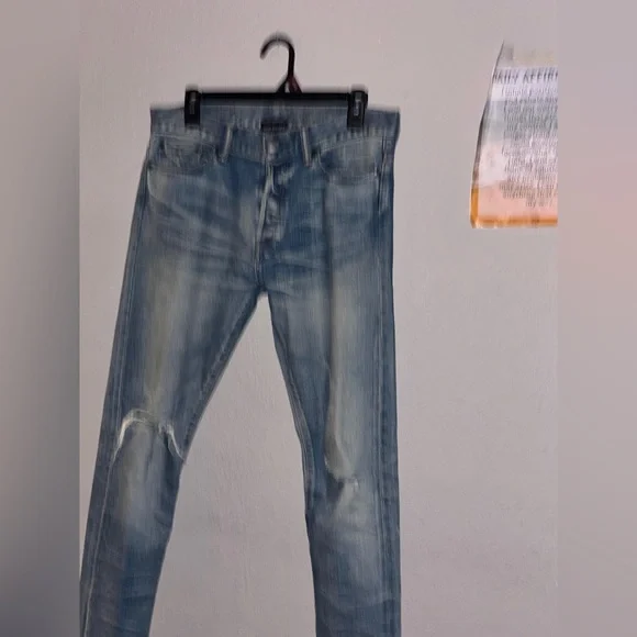 NWOT rare John Elliott 30x33.5” Japanese made selvedge denim jeans in cast 2 fit - Picture 13 of 16